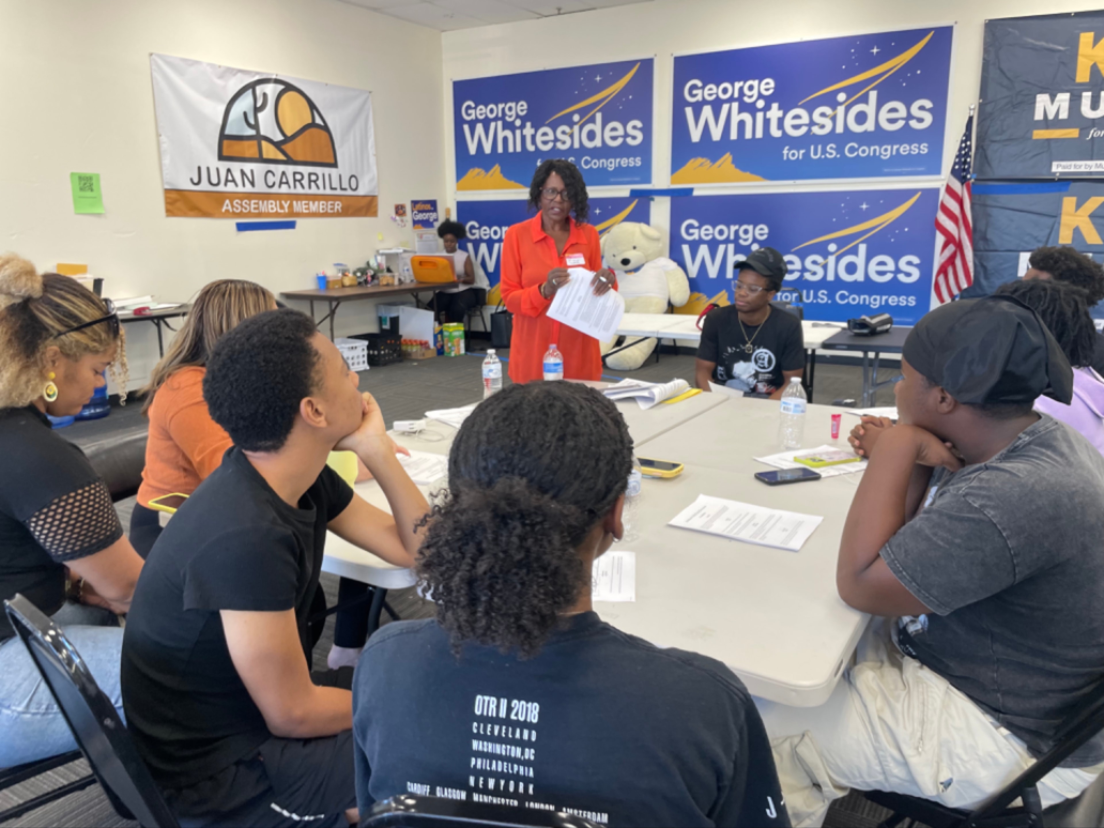 Young community members organizing together