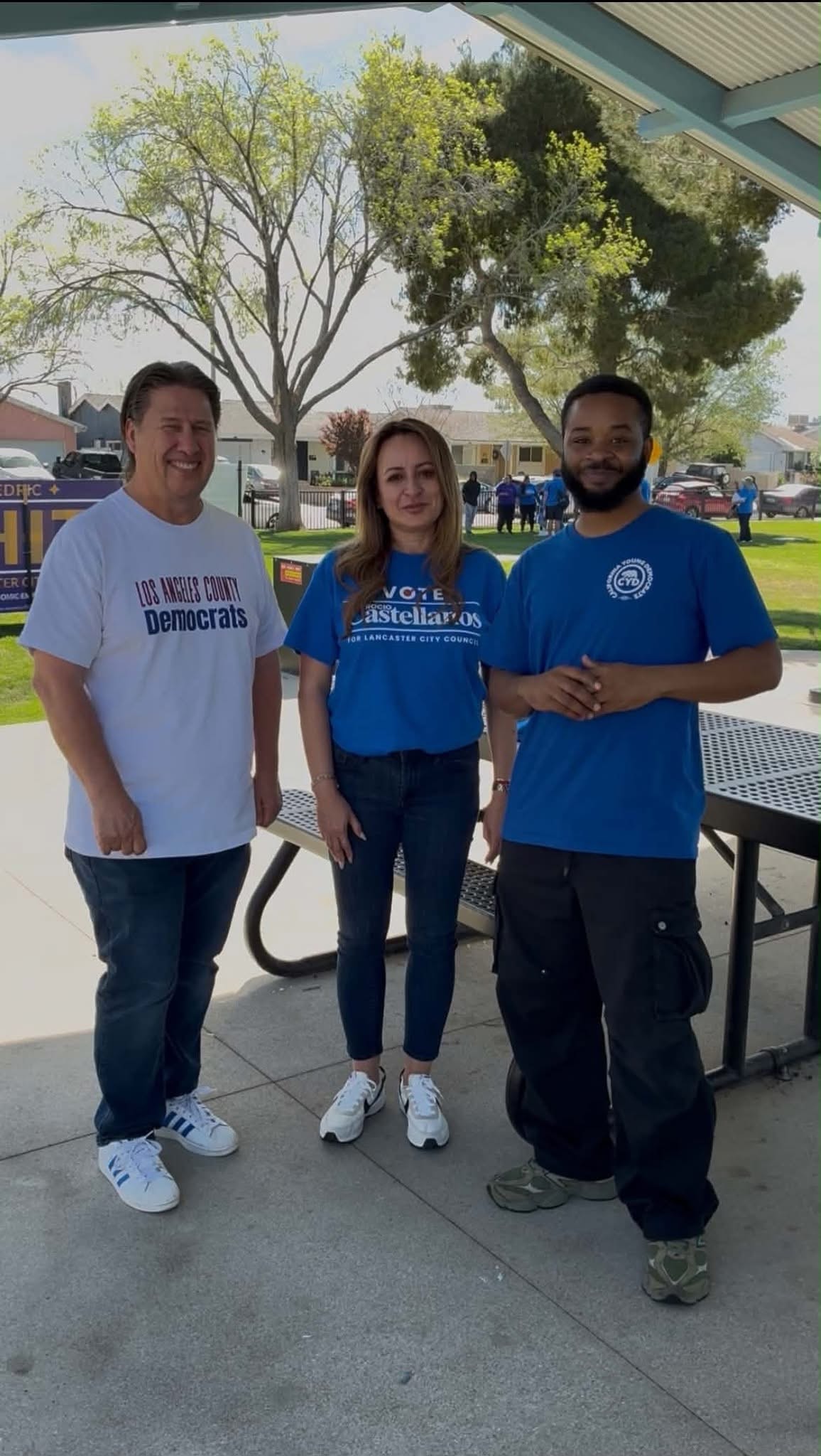 Canvass crew with LA County Democrats
